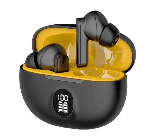 Stereo TWE | Bluetooth 5.3 AirPods with 2500mAh Charging Case & LED Battery Display – Super Bass & Smart Touch Control | Raza Zone