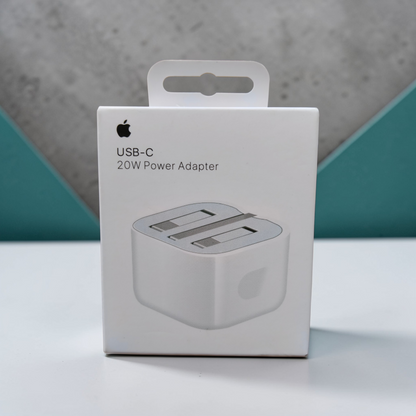 Apple 20W USB-C Fast Charger (3-Pin) – Original Power Adapter for iPhone 15 / 14 / 13 / 12