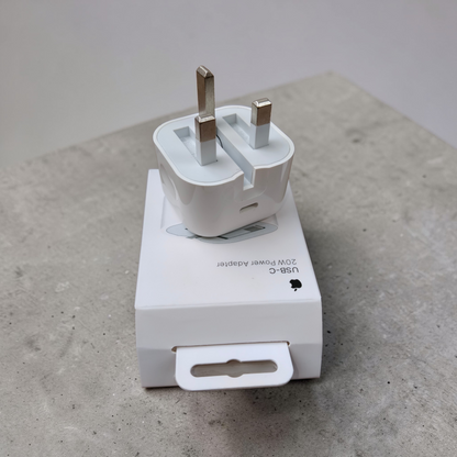 Apple 20W USB-C Fast Charger (3-Pin) – Original Power Adapter for iPhone 15 / 14 / 13 / 12